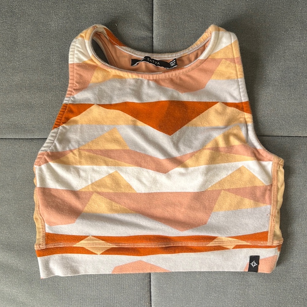 SATVA Cropped Yoga top racer back organic cotton